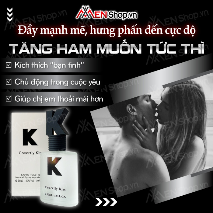  Kho sỉ Nước hoa kích dục Nam K Covertly Kiss nhập khẩu giá rẻ